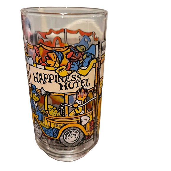 Vintage McDonalds 1981 The Great Muppet Caper Happiness Hotel Glass Tumbler VGC - Picture 5 of 9